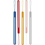 Koodmax 5 Adet - 20CM Renkli Silikon Taşıma Ipi - Kulaklık, Usb, Mp3 ve Telefon Için Uyumlu Askı Aparatı