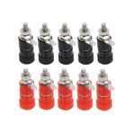 Koodmax 5 Takım 4mm Orta Boy Born Klemens 5 Kırmızı - 5 Siyah