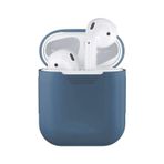 Koodmax - Apple Uyumlu AirPods 1. Ve 2. Nesil Silikon Kulaklık Koruma Kılıfı - Koruyucu Kılıf 001 mavi