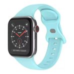 Koodmax Apple Watch SE, Ultra , Ultra 2 , 9 , 10 Silikon Kordon Kayış - S/m Beden 42/44/45MM - Açık Mavi