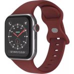 Koodmax Apple Watch SE, Ultra , Ultra 2 , 9 , 10 Silikon Kordon Kayış - S/m Beden 42/44/45MM - Bordo