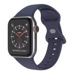 Koodmax Apple Watch SE, Ultra , Ultra 2 , 9 , 10 Silikon Kordon Kayış - S/m Beden 42/44/45MM - Lacivert