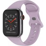 Koodmax Apple Watch SE, Ultra , Ultra 2 , 9 , 10 Silikon Kordon Kayış - S/m Beden 42/44/45MM - Lavanta