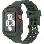 Koodmax - Apple Watch Uyumlu Spor Kordon Kayış Kasa Koruma 42MM 44MM 45MM - Haki