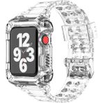 Koodmax - Apple Watch Uyumlu Spor Kordon Kayış Kasa Koruma 42MM 44MM 45MM - Şeffaf