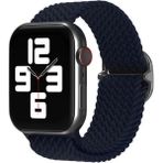 Koodmax Apple Watch Uyumlu Ultra Solo Loop Hasır Örgü Tokalı Kordon 42 44 45 49MM - Lacivert