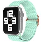 Koodmax Apple Watch Uyumlu Ultra Solo Loop Hasır Örgü Tokalı Kordon 42 44 45 49MM - Mint