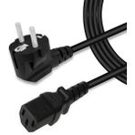 Koodmax Bilgisayar Kasa Monitör Ekran Power Güç Kablosu 3*0.75MM 1.5 Metre - Siyah - 1,5 m