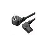 Koodmax - C13 Power Güç Kablosu - 90 Derece L Uç Sol Açılı - Standart Power Kablosu - 1.8 Metre