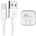 Koodmax iPhone USB Şarj Kablo 14 13 12 11 Pro Max Mini Xr Xs x Se 8 7 Plus Kablosu - Beyaz