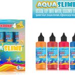 Kooky Aquaslıme Kendin Yap Karma Set 5X90ml