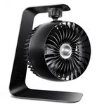 Koonie USB Masa Fanı, Güçlü Rüzgar Ultra Sessiz Metal Braketli Küçük Kişisel Fan, 360°'den Fazla Ayarlanabilir ve 3 Hız, Yatak Odası Ofis Masaüstü için USB-C Kablolu Mini USB Fan
