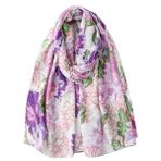 KOOYOL Eşarp Şal Stoles Sarar Uzun Eşarplar Çiçek Pashmina Kış Sonbahar Sıcak Atkılar Sarar Pamuk Şal, G #, One Size