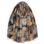 KOOYOL Kadın pamuk eşarp şal Stoles sarar uzun eşarp Pashmina bayanlar kış sonbahar sıcak eşarp sarar, B #, One Size