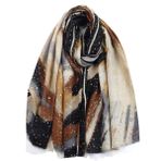 KOOYOL Kadın pamuk eşarp şal Stoles sarar uzun eşarp Pashmina bayanlar kış sonbahar sıcak eşarp sarar, F #, One Size