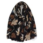 KOOYOL Kadın pamuk eşarp şal Stoles sarar uzun eşarp Pashmina bayanlar kış sonbahar sıcak eşarp sarar, I #, One Size