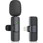 Kopdkes Profesyonel Kablosuz Yaka Mikrofonu Iphone Ipad, Plug-Play 2.4G Düşük Gecikme-Dahili Gürültü Azaltma Çip Yaka Mikrofon Röportaj, Podcast, Vlog,