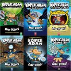 Köpek Adam: Tasmasından Kurtuluyor - Köpek Adam: Pirelerin Tanrısı - Köpek Adam - 6 Kitap - Dav Pilkey