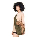 Köpek Ana Kucağı Taşıma Çantası, Köpek Taşıma Çantası Haki 0-8kg
