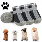 Köpek ayakkabısı, pati koruması, dış mekan, yaz, 4 adet pati koruması, yansıtıcı cırt cırtlı bant, nefes alan köpek çizmesi, ayarlanabilir köpek ayakkabısı, küçük orta boy köpekler için (siyah, 2)