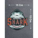 Köpek Balığı Shark Sticker - Araba Oto Motosiklet Karavan Sticker - 00030 15x15 Cm