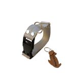Köpek boyun tasması yumuşak gri kolon metal ayar tokalı genişlik:3cm boyun ölçüsü:24-46cm ayarlamalı S-M-L bedenlere uyumlu dog collar T3-12 BalkondaNM284