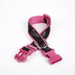 Köpek Desenli Dokuma Köpek Boyun Tasması 3 Cm X 36-60 Cm Mor