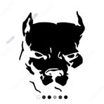 Köpek Dog Pitbull Sticker Yapıştırma 20cm