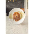 Köpek Figürlü Duvar Tabağı - 19 x 19