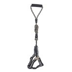 Köpek Göğüs Tasma Seti Dalga Desenli 2.5 cm*50-72 cm Siyah-Beyaz