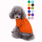 Köpek Kazak, Sıcak Tutan Evcil Hayvan Kazak, Küçük Köpekler için Köpek Kazakları Orta Köpekler Büyük Köpekler, Sevimli Örme Klasik Kedi Kazak Köpek Giysileri Mont Kız Erkek Köpek Yavru Kedi (XL, Açık