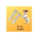 Köpek Ödülü Sığır Derisi Pres Kemik 12 Cm 2 Li