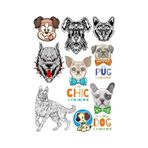 Köpek Pitbull Sticke Set-1 9 Parça Telefon, Tablet, Defter, Laptop Sticker