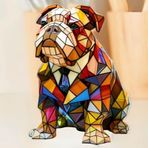 Köpek Serisi Sanat Gece Lambası | Beagle ve Fransız Bulldog Lambası | Sevimli Hayvanlar 3D İllüzyon Vitray LED Lambaları | Ev için Yaratıcı Reçine Başucu Üstü Işıklar