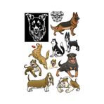 Köpek Sticker Set-2 11 Parça Telefon, Tablet, Defter, Laptop Sticker