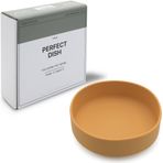 Köpek Su Kasesi Dökülmez - Premium Silikon, Vantuzlu Dökülmeye Dayanıklı Köpek Su Kasesi, Uç Yok Su Kasesi, Köpek Kaseleri Orta Boy Köpek, Kedi Su Kasesi, (Bal, Orta Köpek Kasesi).