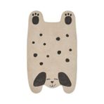 Köpek Temalı Çocuk Odası Halısı Meridyendukkan Kırık Beyaz 66X110 cm Ikea , Kaydırmaz Halı - Bej