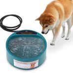 Köpekler için ısıtmalı su kabı, 2,2 l termostatik ısıtmalı su kabı, uçmaz kablo, ısıtılabilir tavuk suluğu, tavşanlar için dış mekan su kabı, kümes hayvanları için ısıtmalı donmaya dayanıklı su kabı