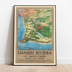 Kopenhag Danimarka Sanatsal Duvar Dekorasyon Poster 60x90cm.