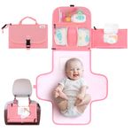 Kopi Baby Taşınabilir Bebek Bezi Değiştirme Pedi - Bebek Değiştirme Pedi ve Bebek Bezi Değiştirici Seyahat Çantası, Bebek Değiştirme Matı, Bebek için Taşınabilir Değiştirme Pedi - Bebek Değiştirme