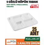 Köpük Tabak 5 Gözlü 25 Adet Sert Köpük 1. Kalite
