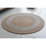 Kora Yuvarlak Model Halı, Natural Taş Gri, 150 Cm