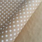 KORALL FIXALL Kraft Hediyelik Ambalaj Kağıdı Kalın 70x100 Cm.10 Adet Beyaz Puantiyeli