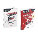 KORAY VAROL YAYINLARI 8. SINIF MATEMATİK TEMEL ADIMLAR SORU BANKASI VE 25 SİSTEMATİK SARMAL DENEME (2 KİTAP)