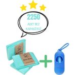 Korbell 16L Çöp Kovaları ile Uyu Mlu 2250 Adet Bebek Bezi Kapasiteli Çöp Poşeti ve Çanta Boy Çöp Poşeti