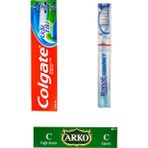 Kordak 3'lü Bakım Malzemesi: Colgate Diş Macunu Banat Diş Fırçası Arko Krem - Asker Malzemeleri
