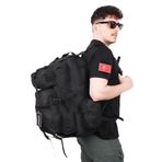 KORDAK 42 Lt Cırtlı Yan Cepli Tactical Sırt Çantası Fonksiyonel Outdoor Çanta, 42 Litre, ASK42LTCANTA, Siyah, üniseks-yetişkin