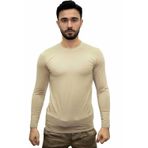 Kordak Bej Askeri Termal Microfiber Uzun Kol Tişört- Mikrofiber Spor Tişörtü M