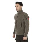 Kordak Erkek Açık Haki Taktik Askeri Outdoor Avcı Polar Hırka - L