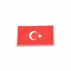 KORDAK Haritalı Türk Bayrağı Peç Arma (Kırmızı)